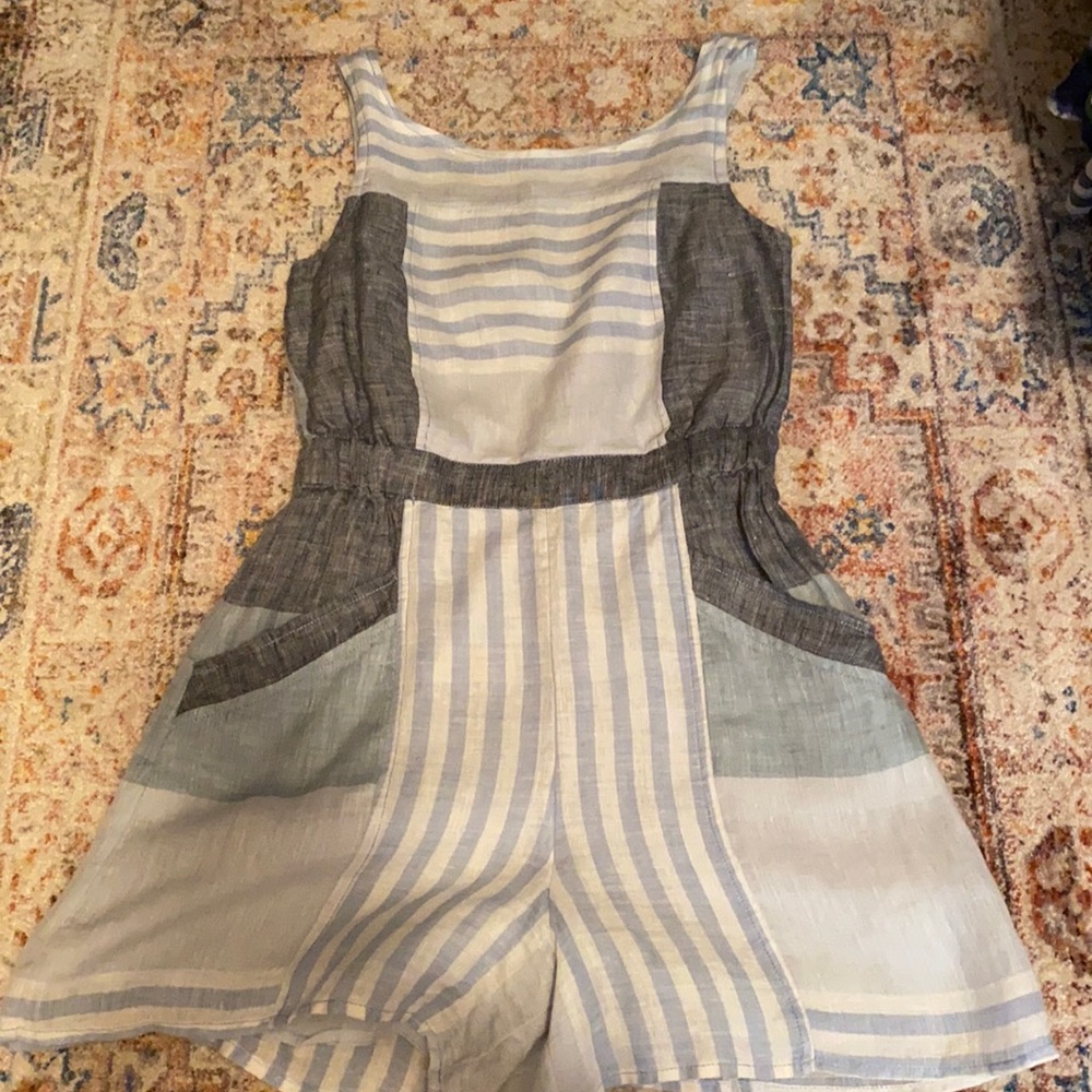 Anthropologie linen romper